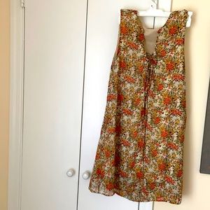 Floral chiffon shift dress